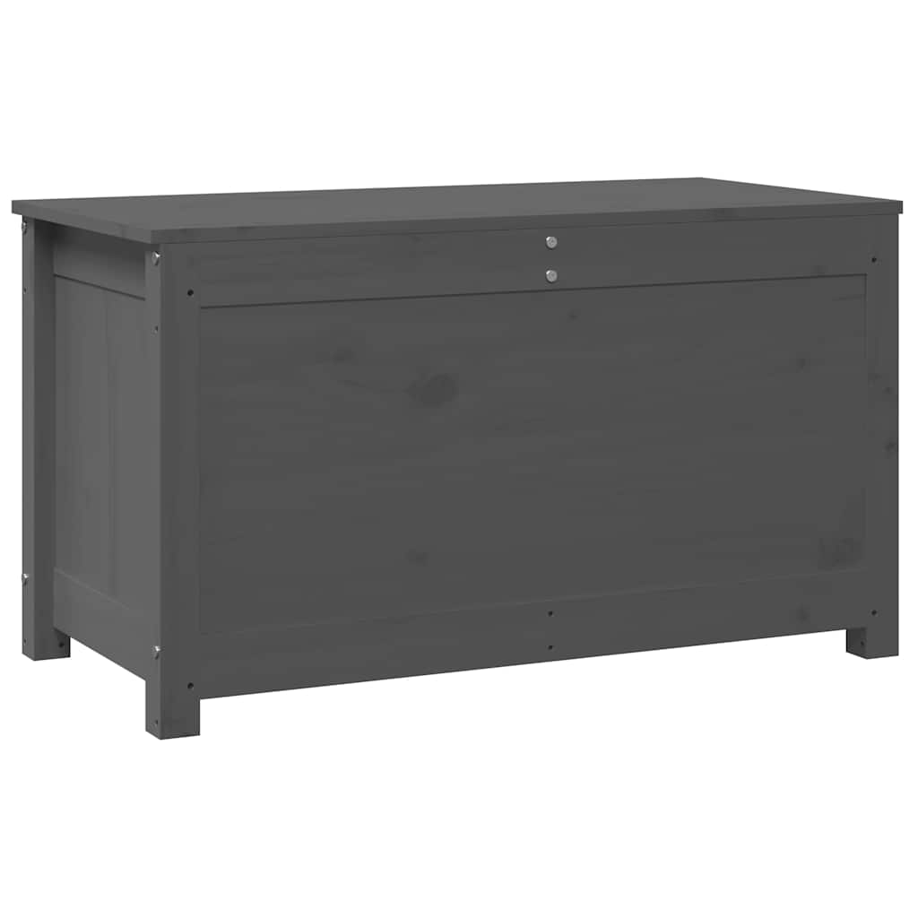 Storage Box Grey 80x40x45.5 cm Solid Wood Pine